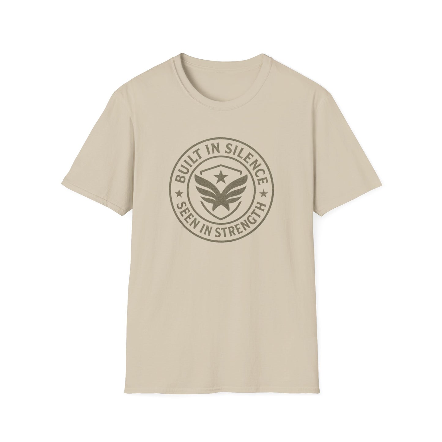 Unisex Softstyle T-Shirt - Built in Silence, Seen in Strength