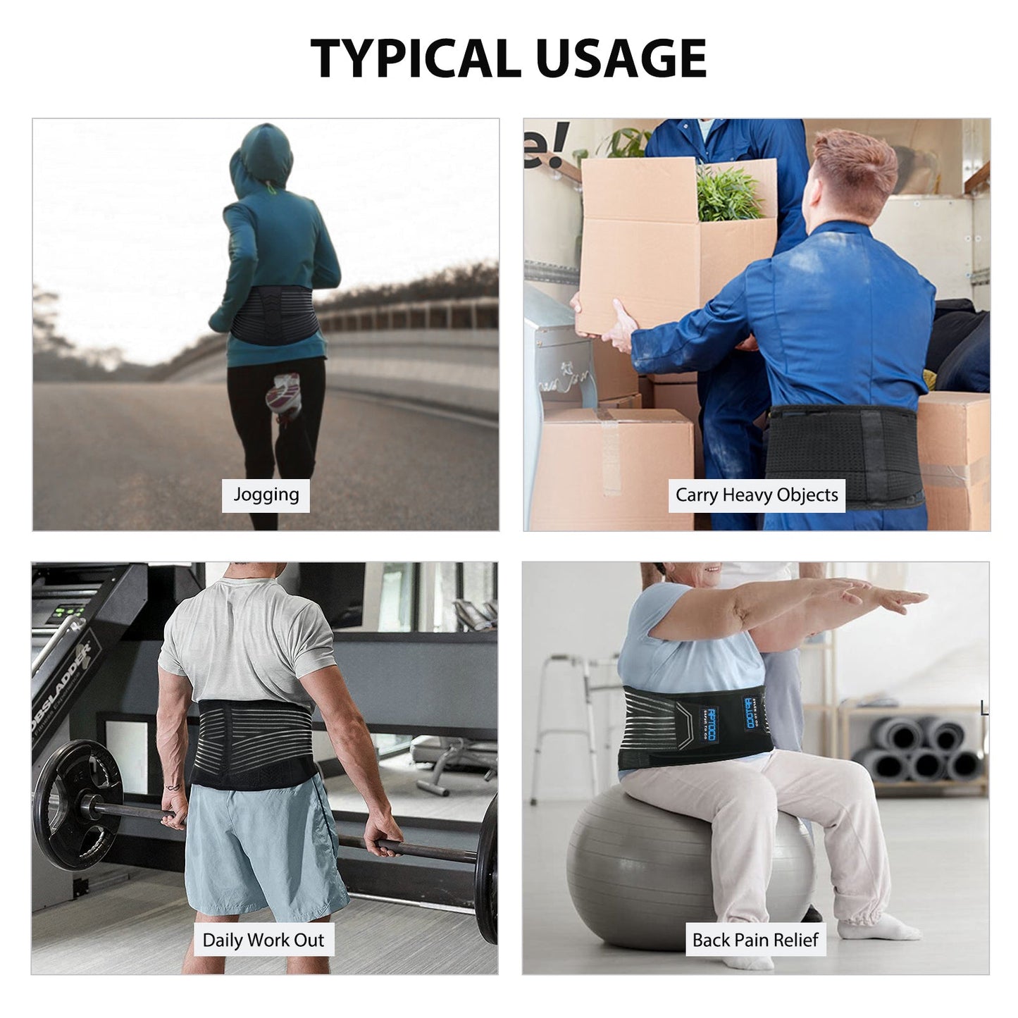 breathable lumbar support belt