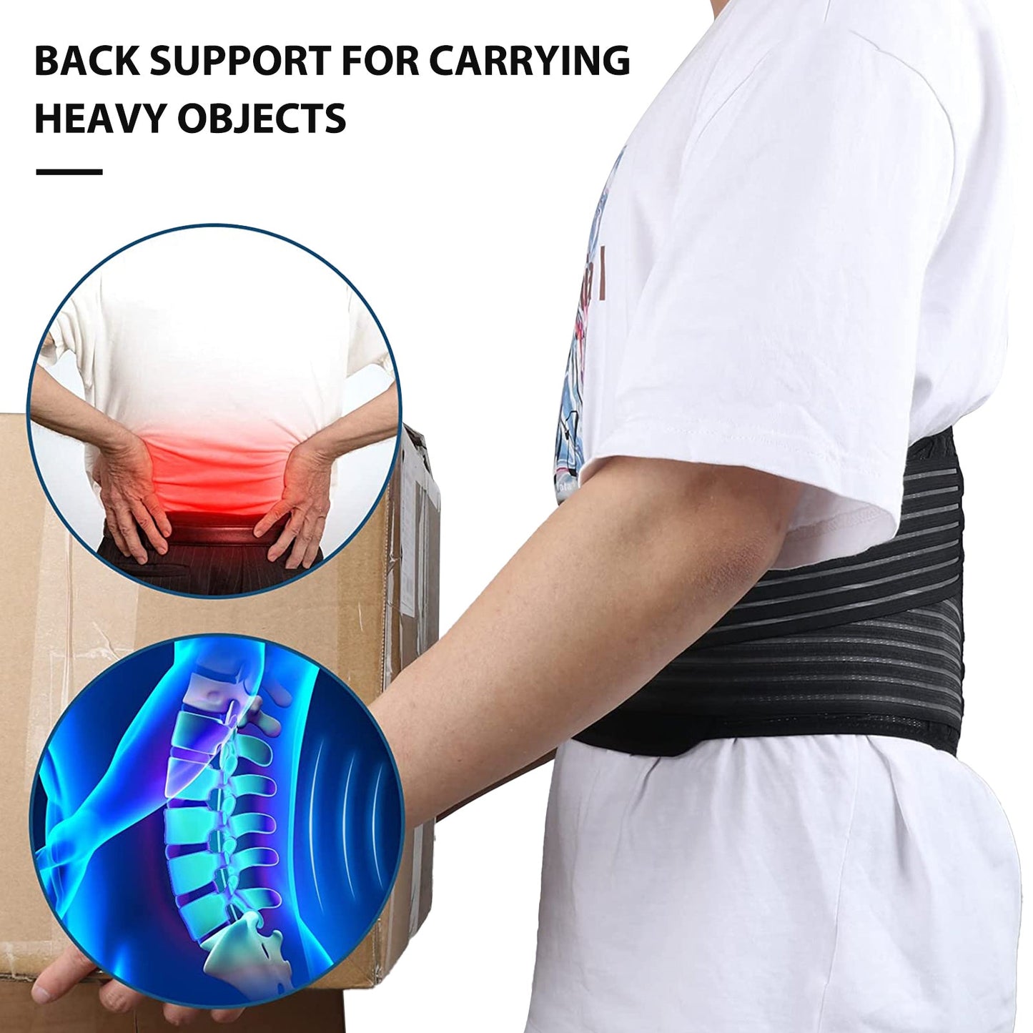 breathable lumbar support belt