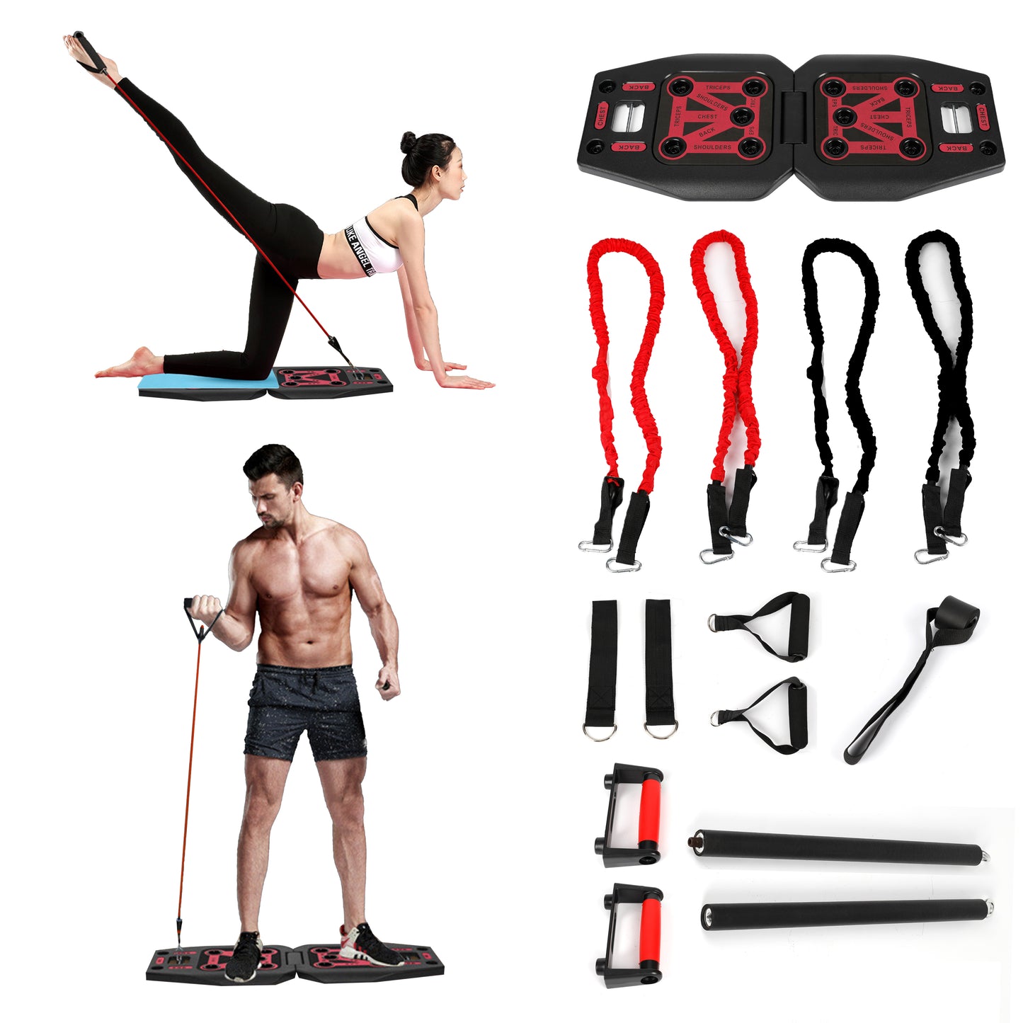 9 in 1 Push Up Rack Board System