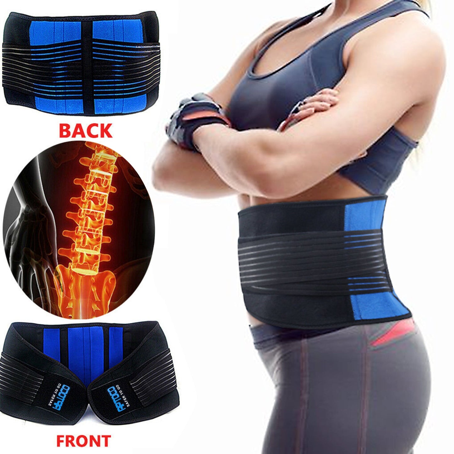 breathable lumbar support belt