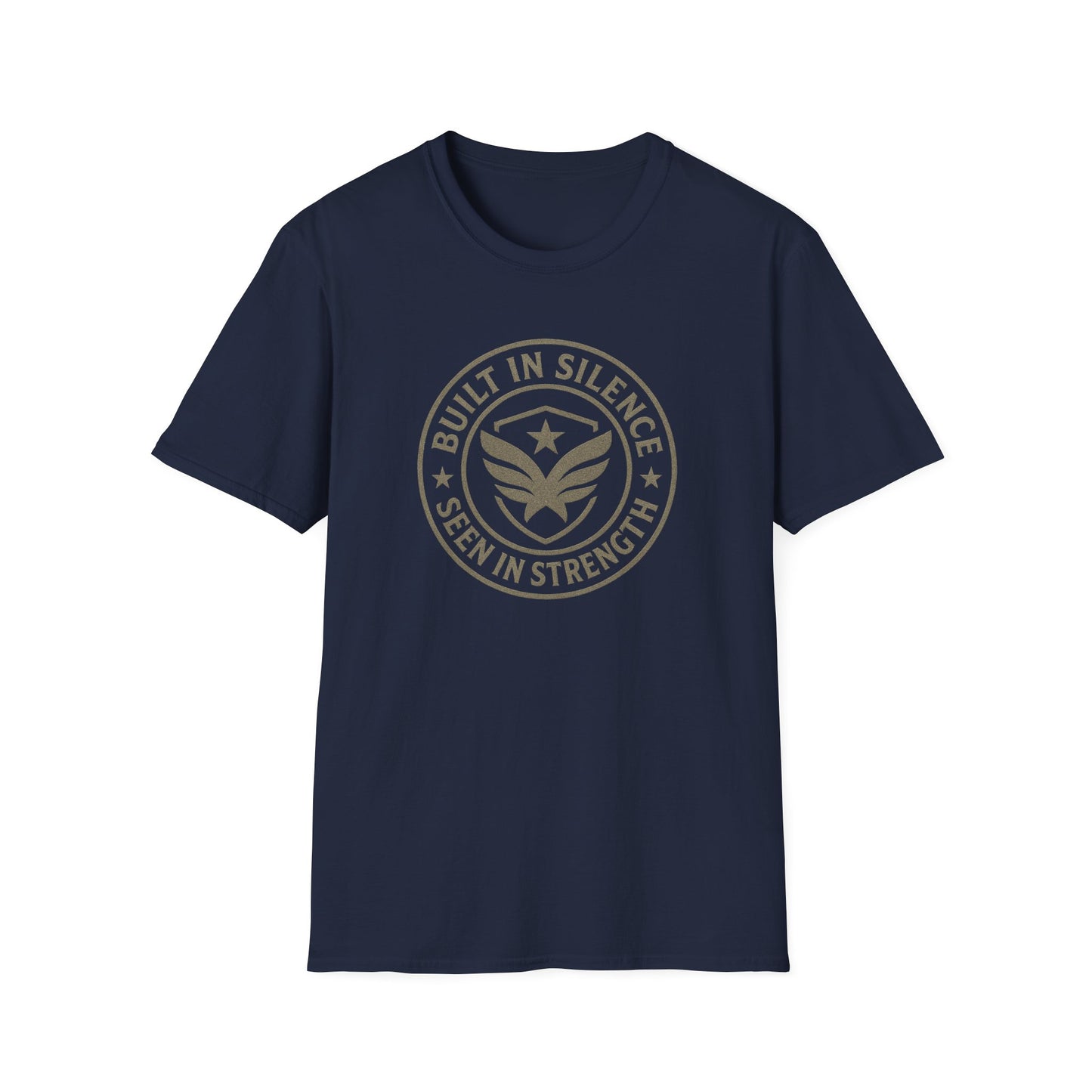 Unisex Softstyle T-Shirt - Built in Silence, Seen in Strength