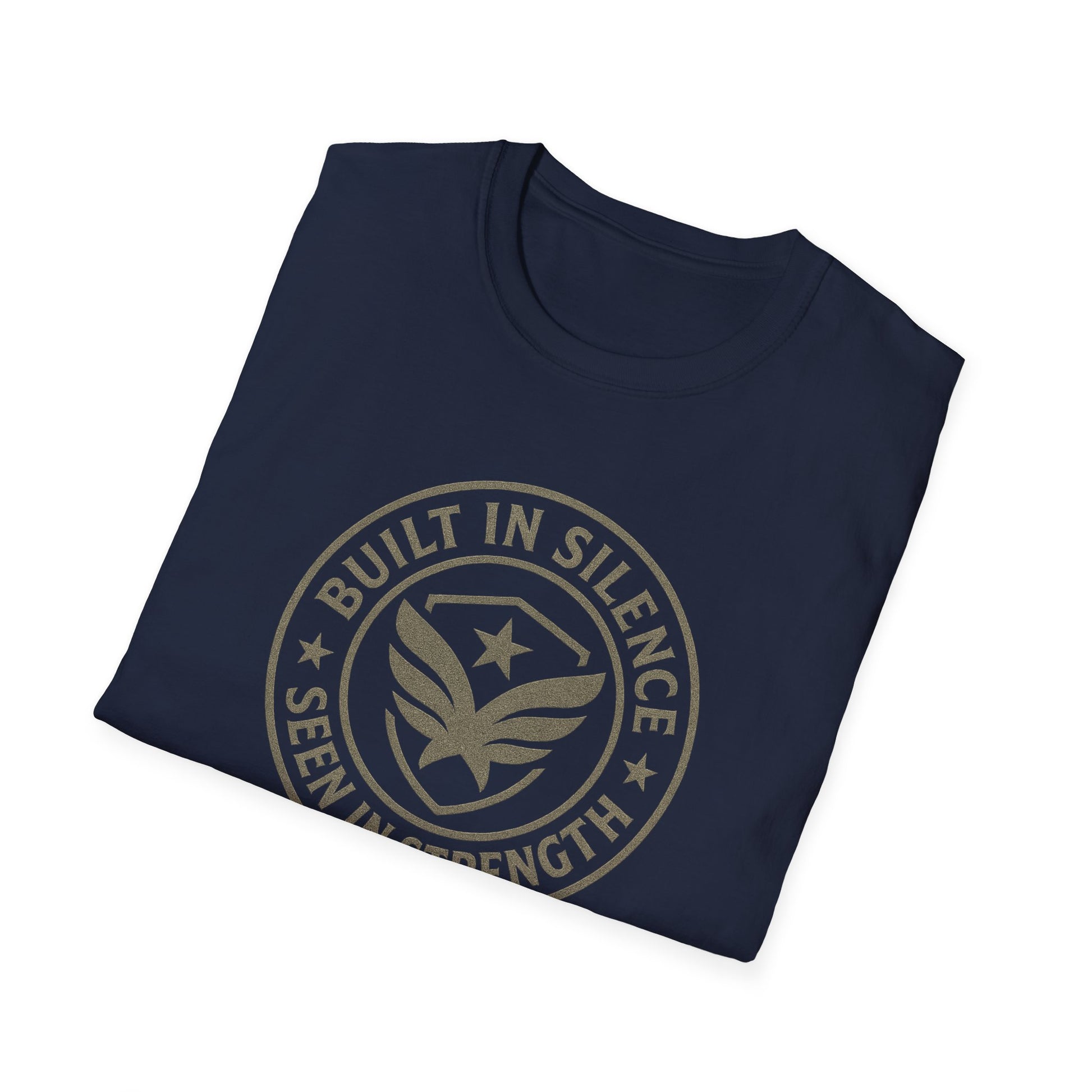 Unisex Softstyle T-Shirt - Built in Silence, Seen in Strength