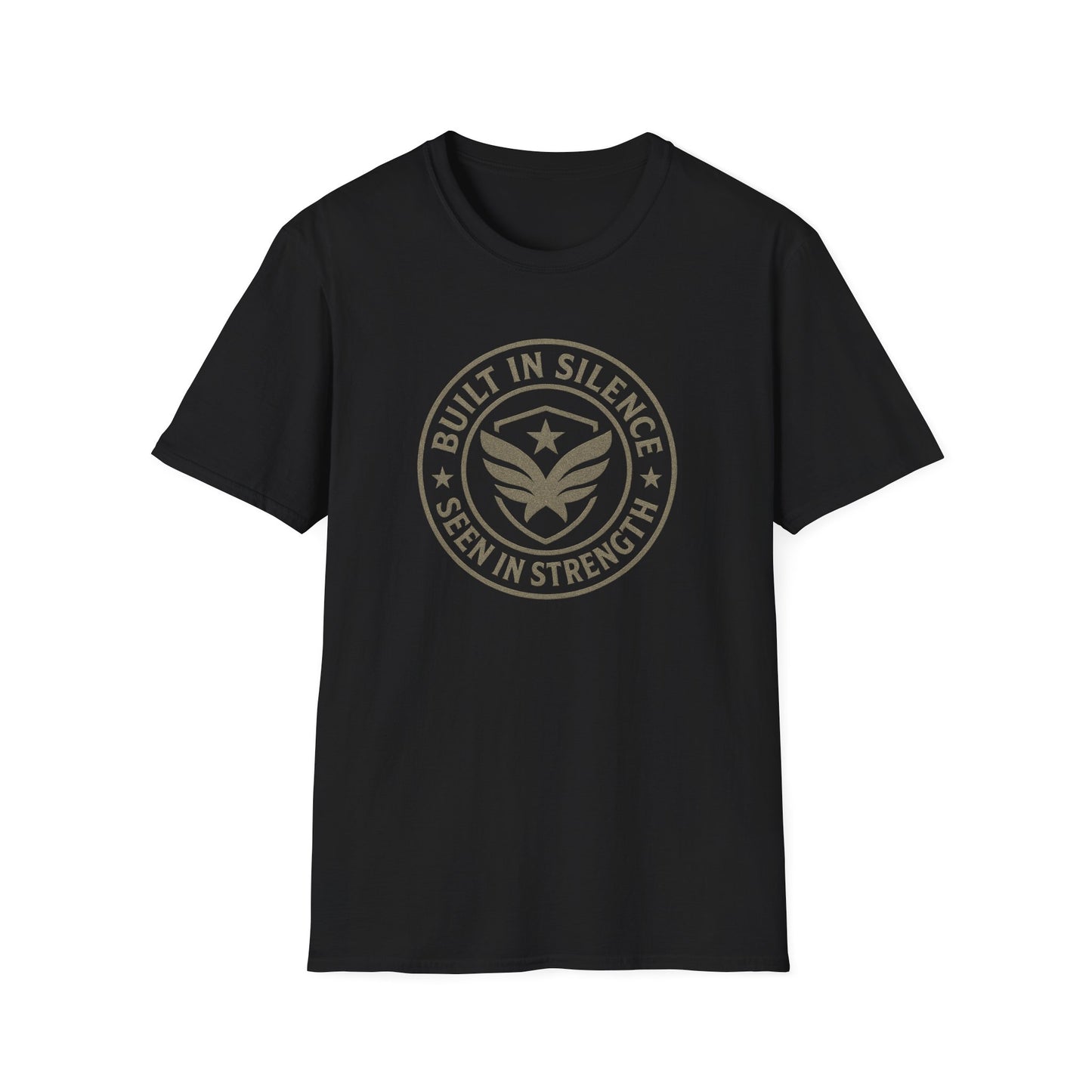 Unisex Softstyle T-Shirt - Built in Silence, Seen in Strength