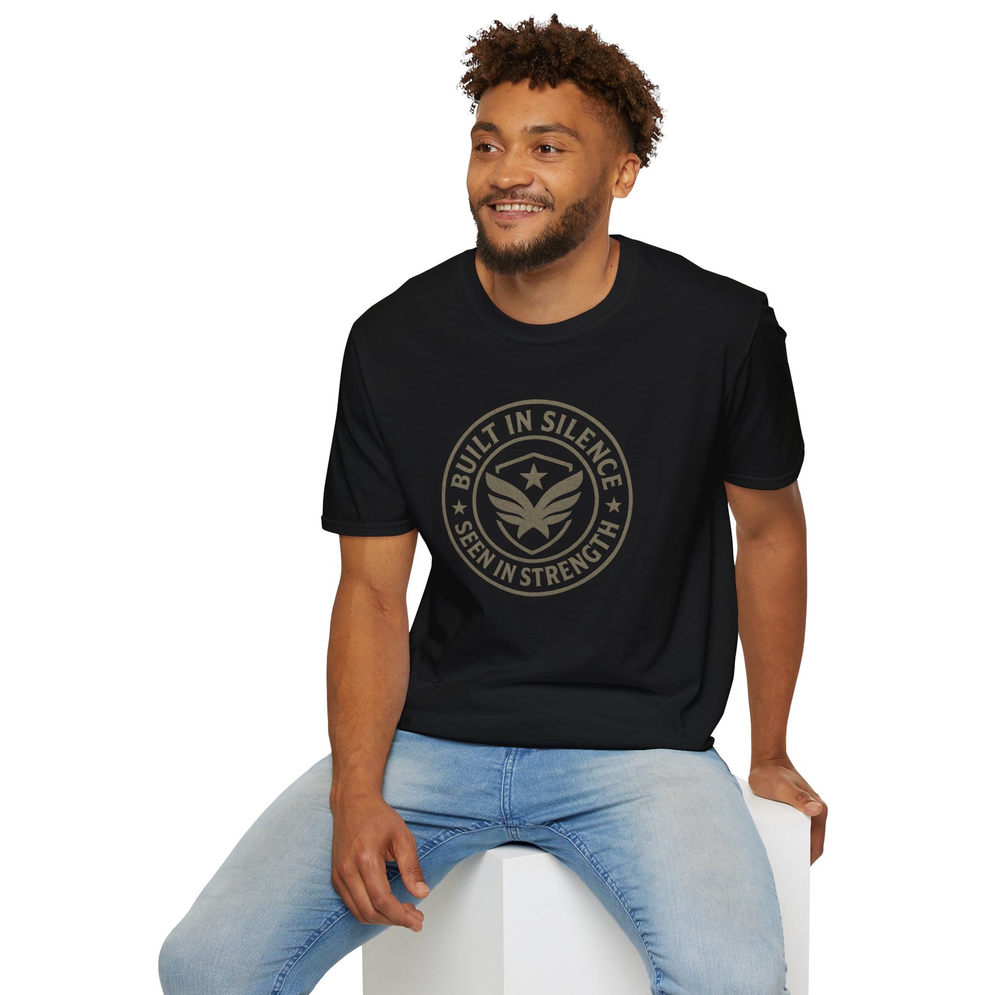 Unisex Softstyle T-Shirt - Built in Silence, Seen in Strength