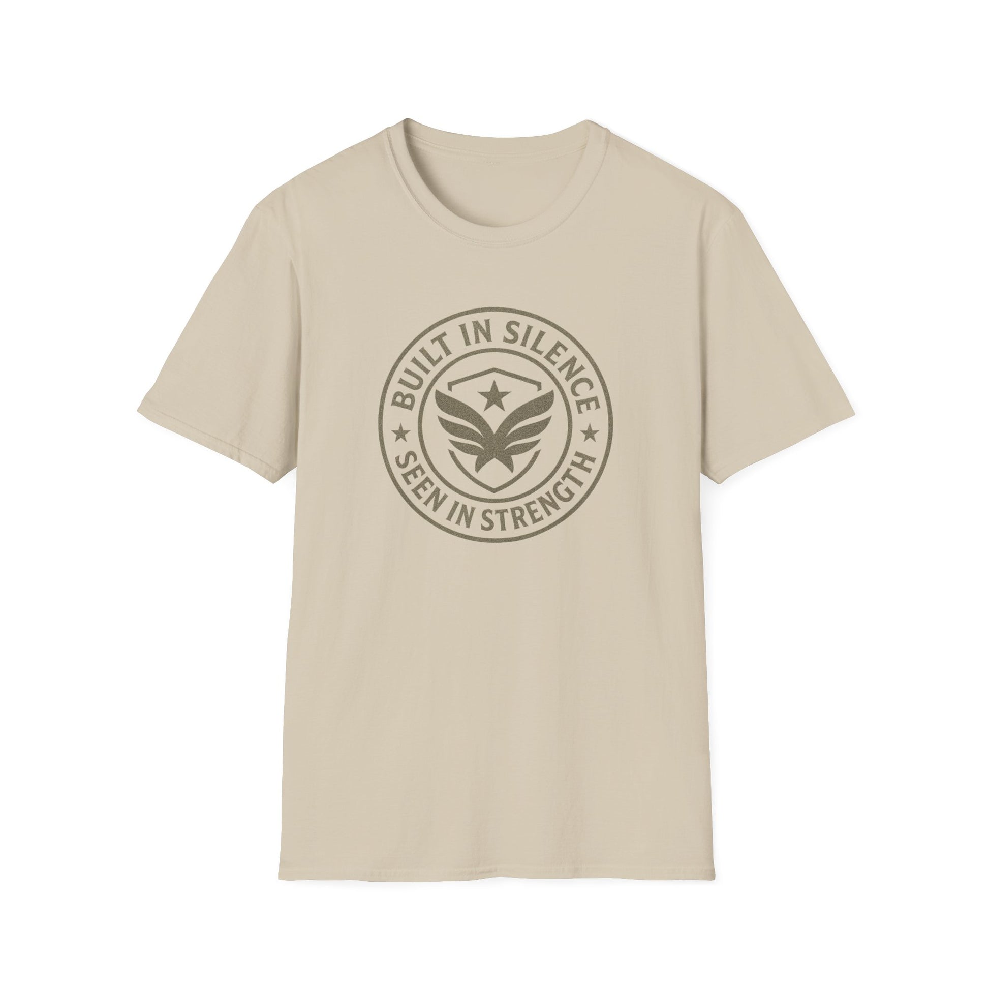 Unisex Softstyle T-Shirt - Built in Silence, Seen in Strength