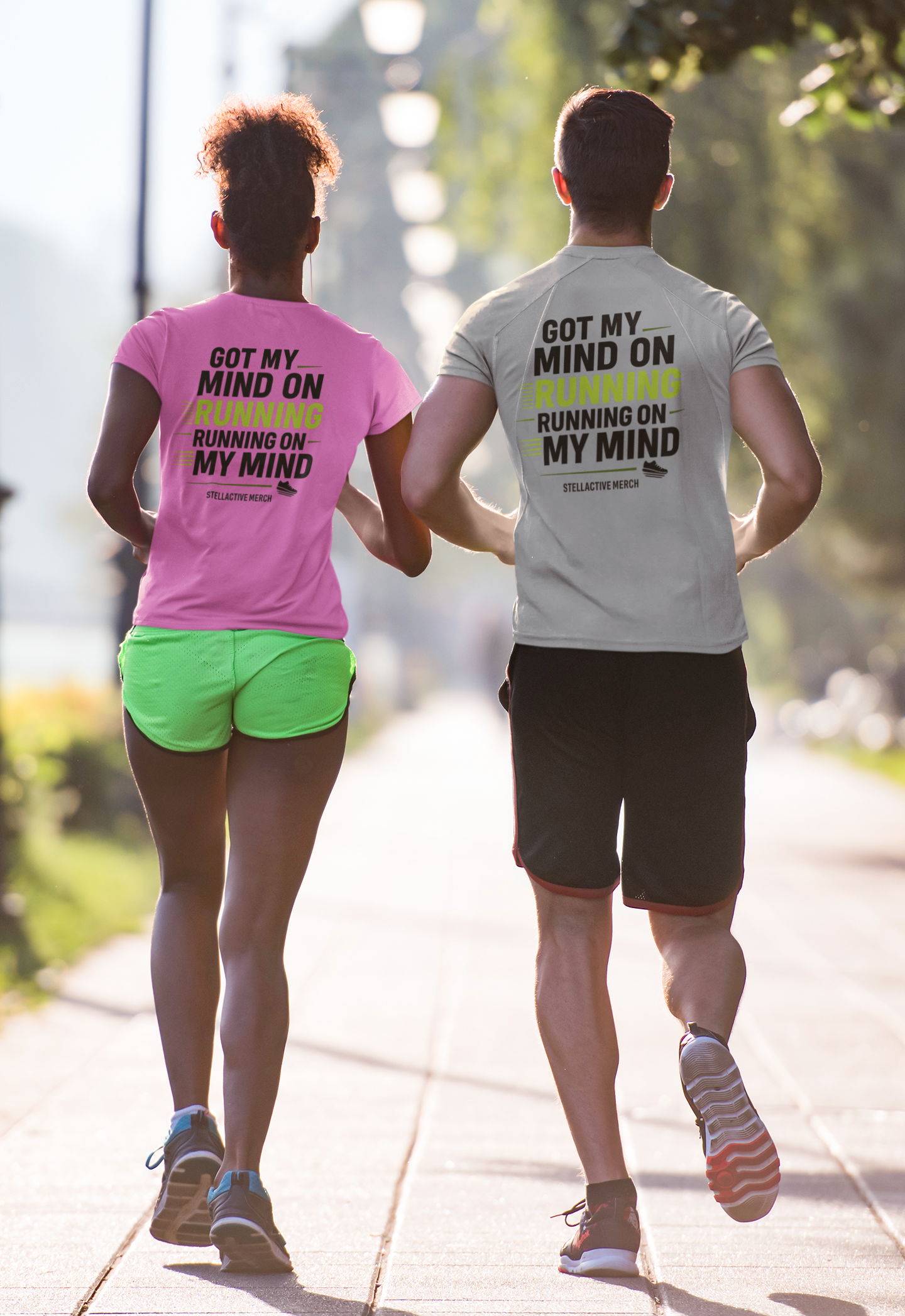 T-Shirt with Fun Running Message