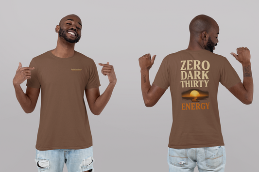 Zero Dark Thirty Graphic T-Shirt, Unisex Cotton Tee for Energy Lovers, Perfect for Casual Wear