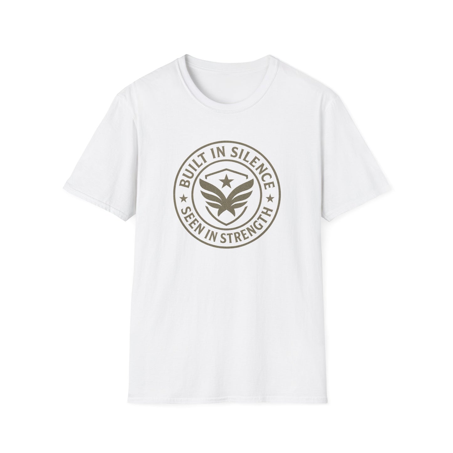 Unisex Softstyle T-Shirt - Built in Silence, Seen in Strength