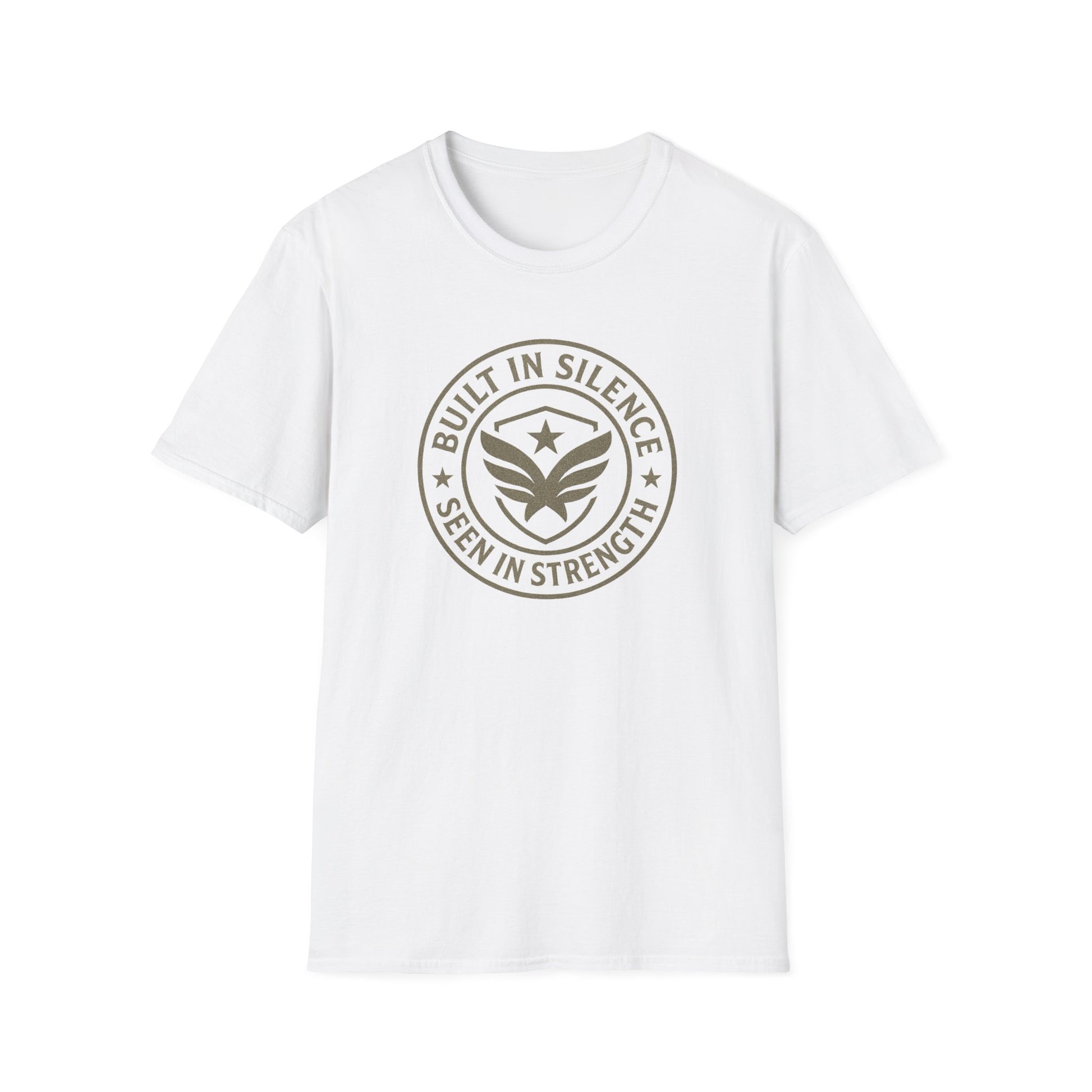 Unisex Softstyle T-Shirt - Built in Silence, Seen in Strength