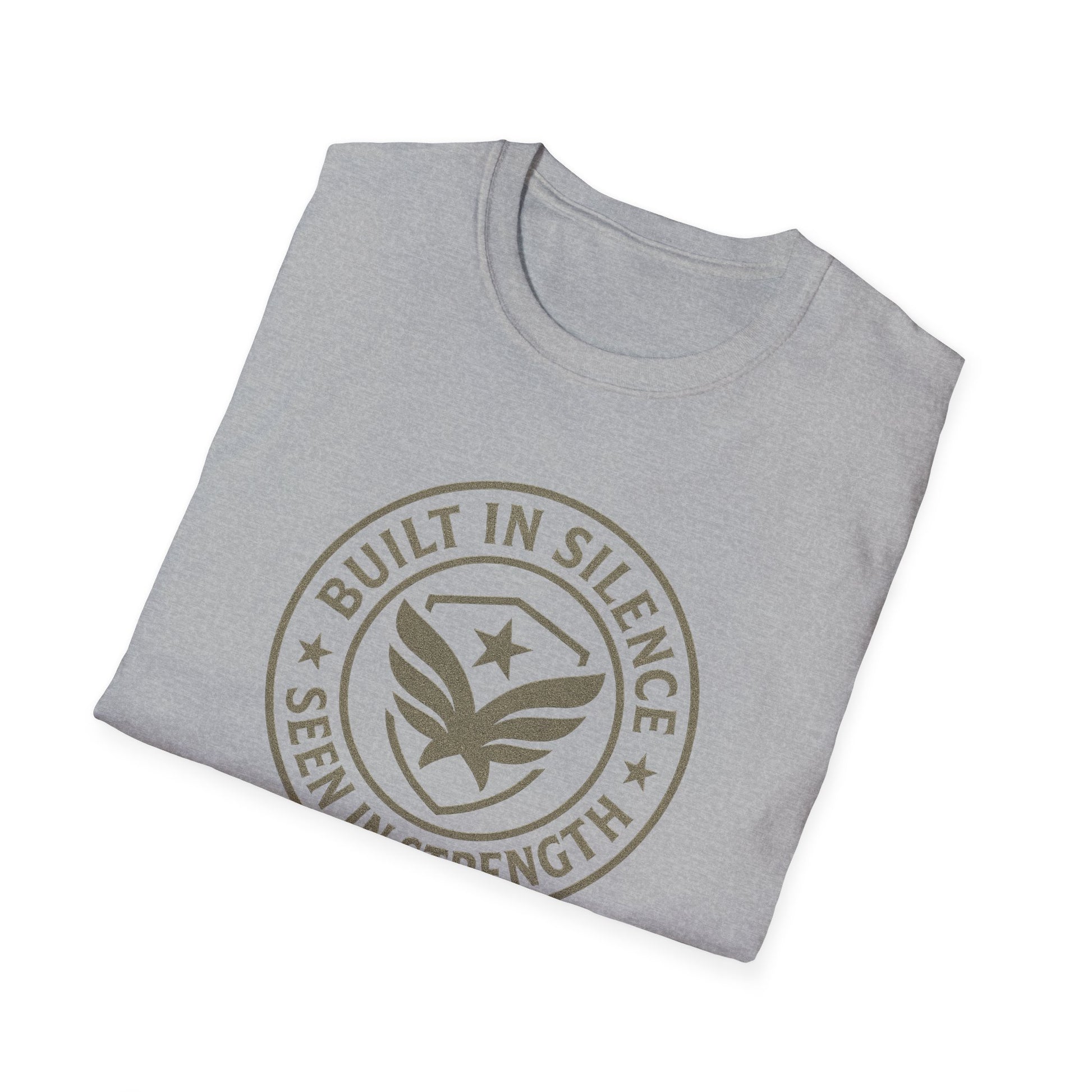 Unisex Softstyle T-Shirt - Built in Silence, Seen in Strength