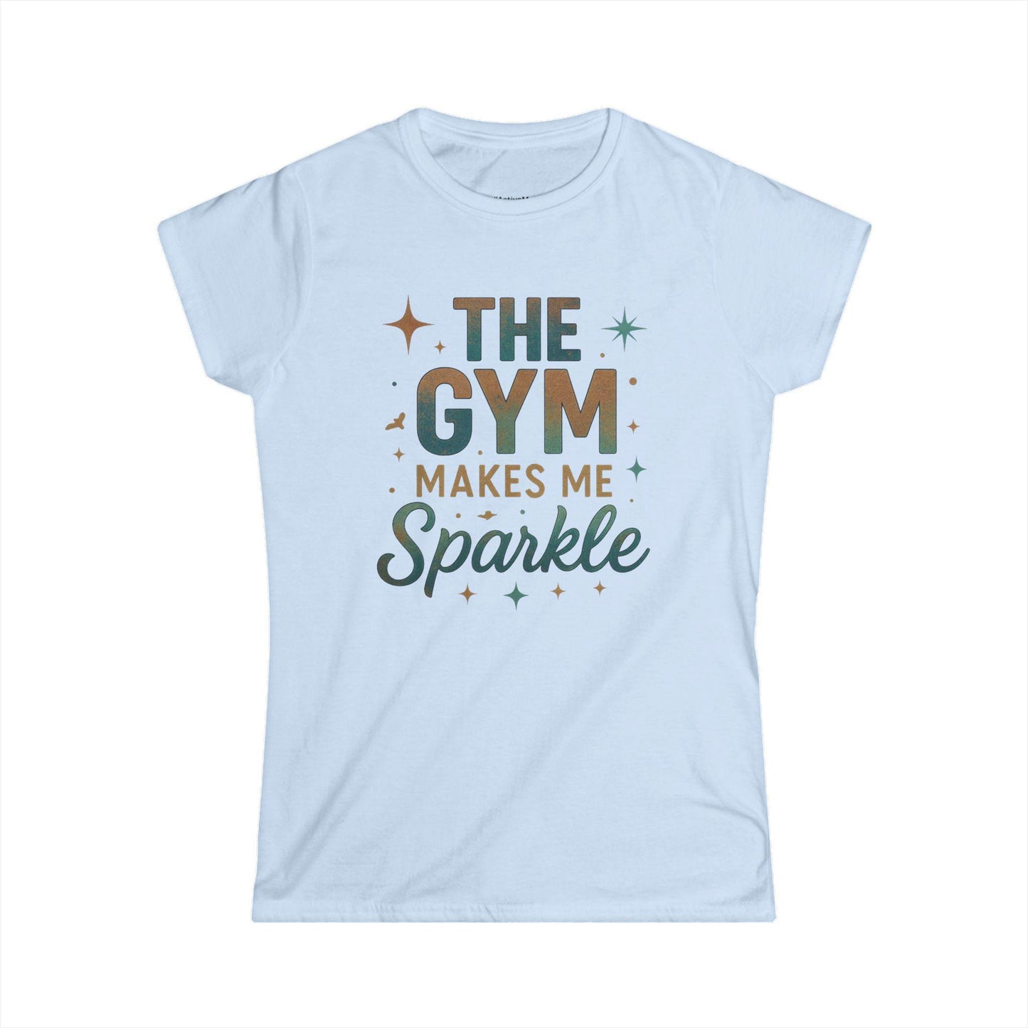 Sparkle Gym Tee for Women, Fitness Shirt, Workout Apparel, Motivational Top, Gift for Gym Lovers, Inspirational Activewear