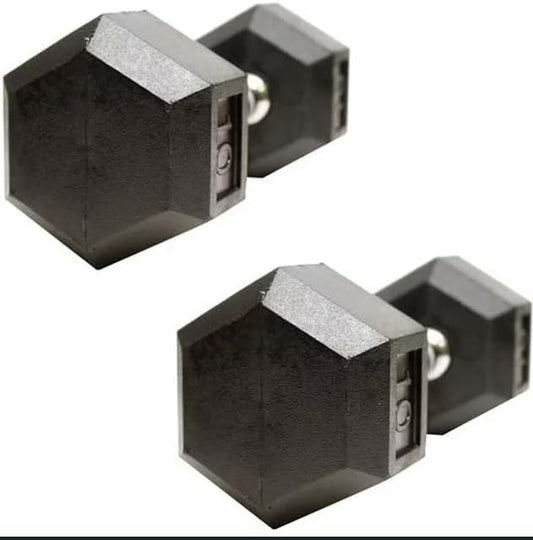 Barbell Rubber encased Hex Dumbbell Weights