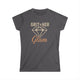 Strong Woman Barbell Diamond Graphic Tee