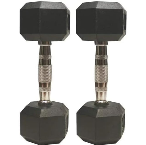 Barbell Rubber encased Hex Dumbbell Weights