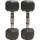 Barbell Rubber encased Hex Dumbbell Weights