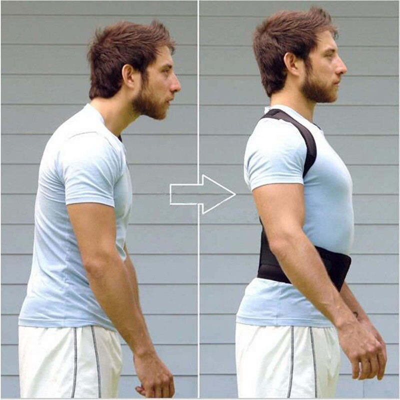 posture Corrector Support Magnetic Back Shoulder Brace Belt Band