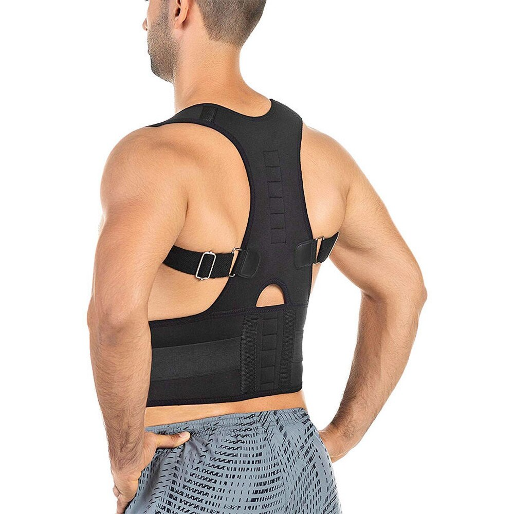 posture Corrector Support Magnetic Back Shoulder Brace Belt Band