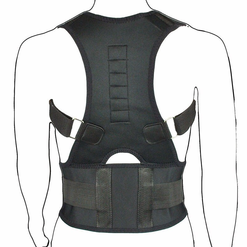 posture Corrector Support Magnetic Back Shoulder Brace Belt Band