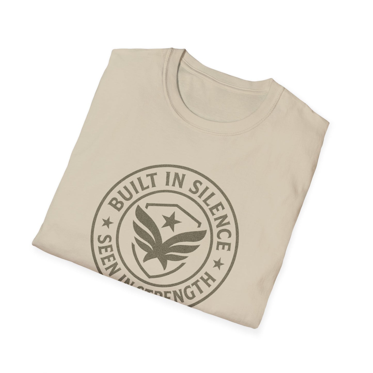 Unisex Softstyle T-Shirt - Built in Silence, Seen in Strength