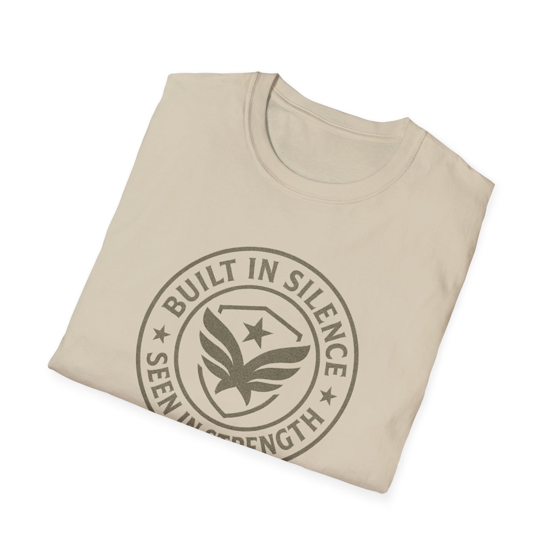 Unisex Softstyle T-Shirt - Built in Silence, Seen in Strength