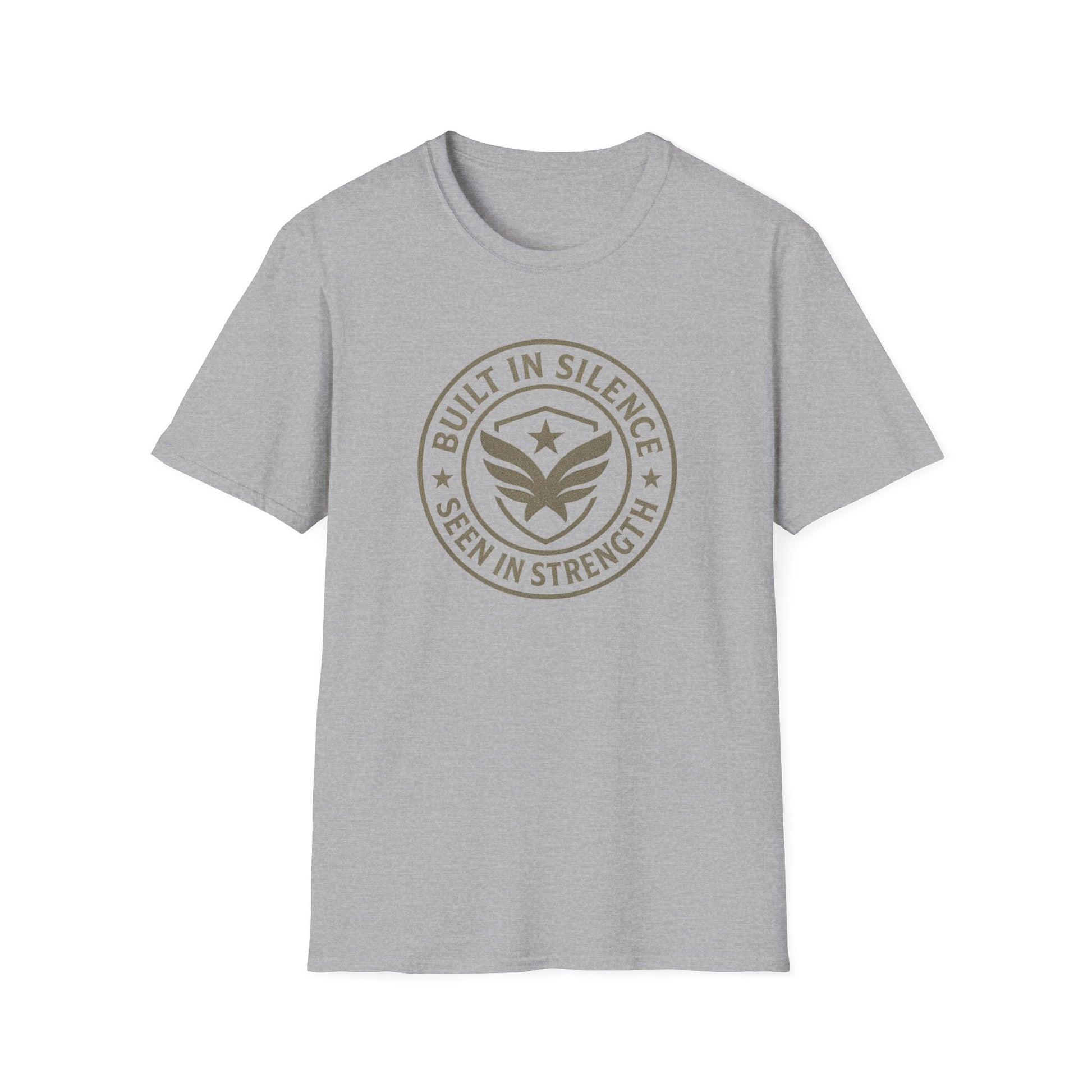 Unisex Softstyle T-Shirt - Built in Silence, Seen in Strength