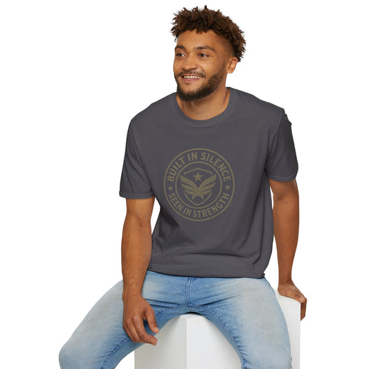 Unisex Softstyle T-Shirt - Built in Silence, Seen in Strength