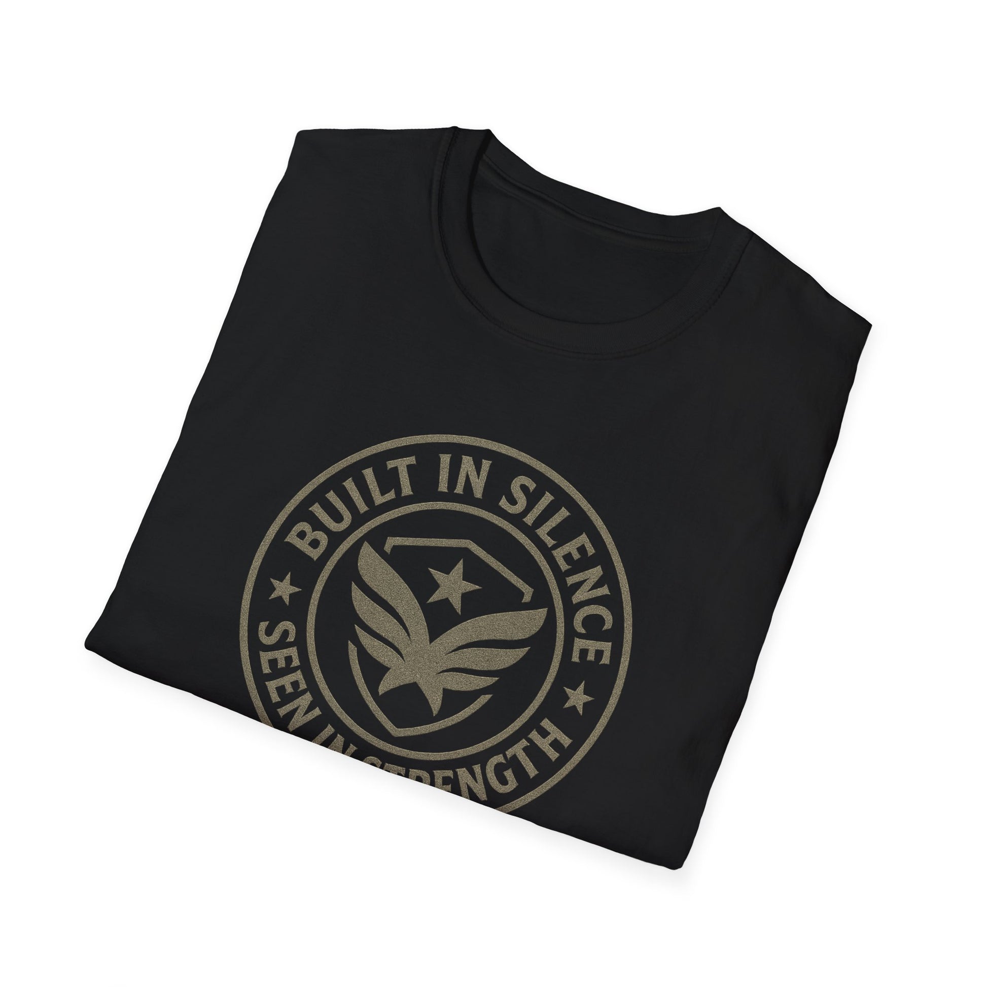 Unisex Softstyle T-Shirt - Built in Silence, Seen in Strength