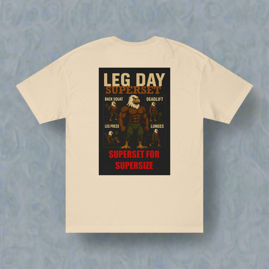 Leg Day Superhero Gym Shirt, Workout Top, Fitness Apparel, Funny T-Shirt