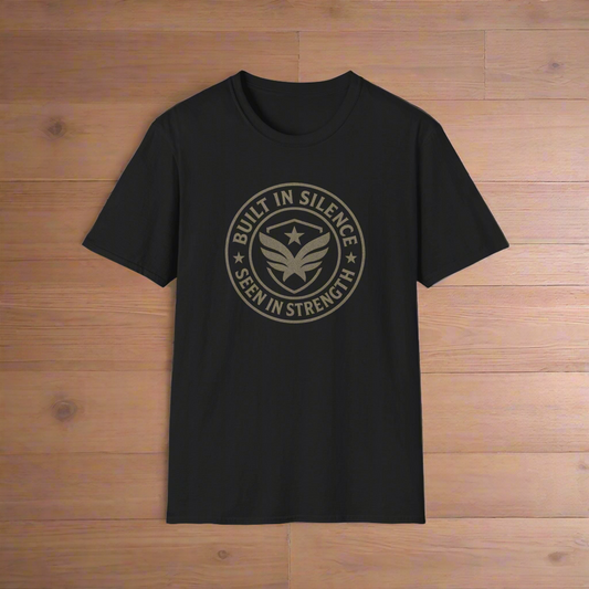 Built in Silence, Seen in Strength, Casual Wear, Motivational Tee