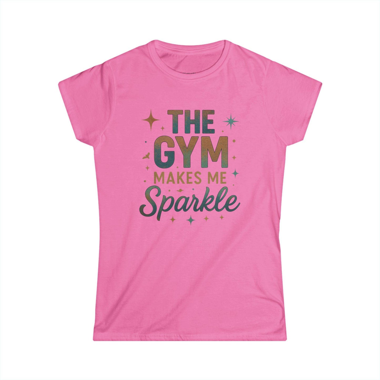 Sparkle Gym Tee for Women, Fitness Shirt, Workout Apparel, Motivational Top, Gift for Gym Lovers, Inspirational Activewear