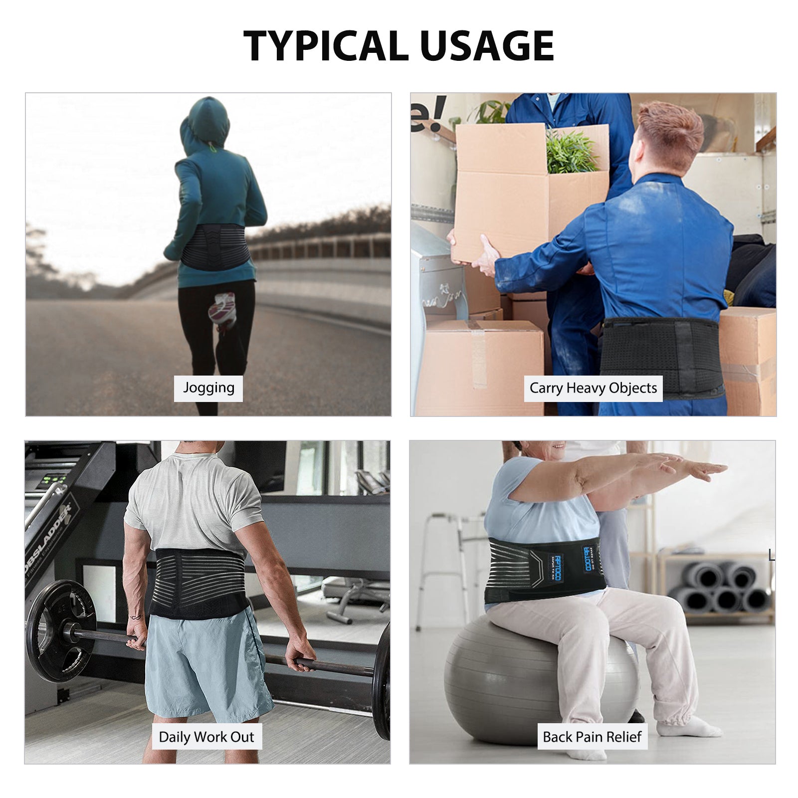 breathable lumbar support belt